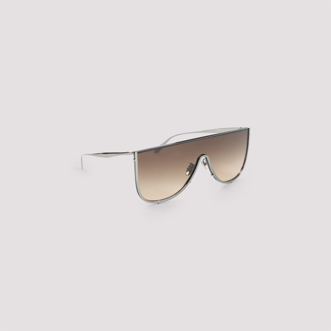 Alaïa Eyewear Mask Brown Metal Sunglasses