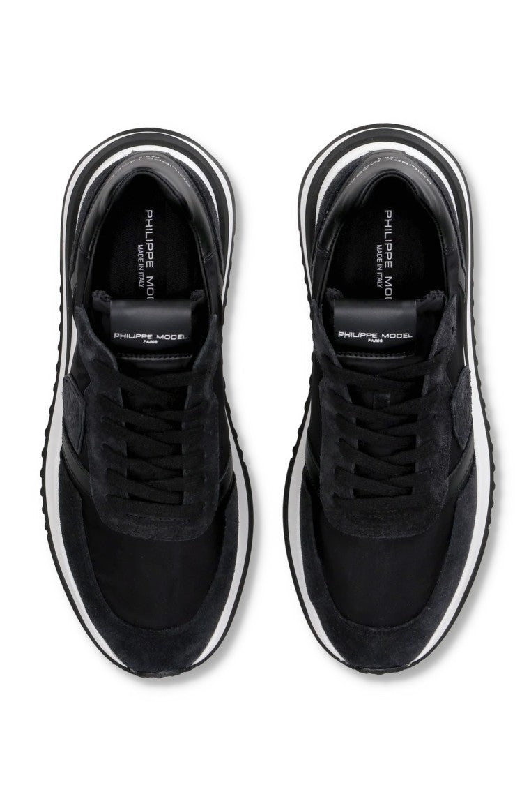 Philippe Model Black Tropez 2.1 Suede Nylon Sneakers