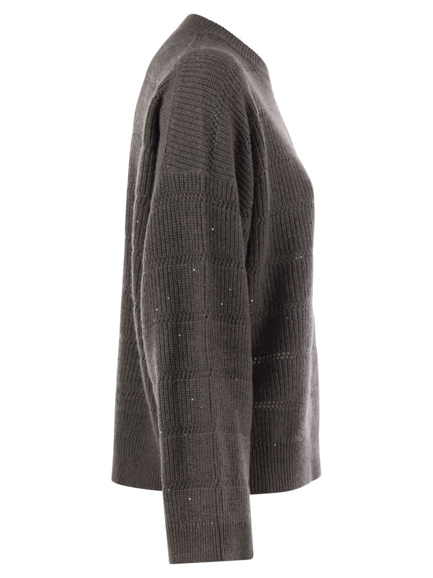 Brunello Cucinelli Cashmere And Wool Crew-Neck Sweater