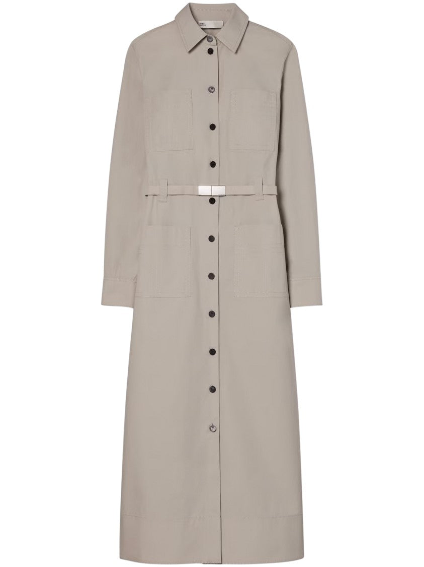 Tory Burch Women's Cotton Camp Dress in Gray, size 4