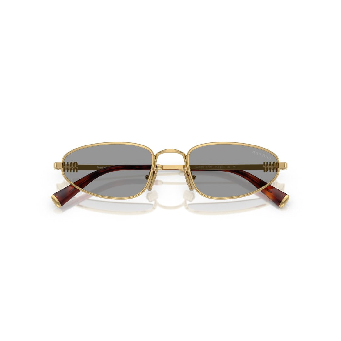 Miu Miu 0Mu A52s Oval Gold-Tone Sunglasses