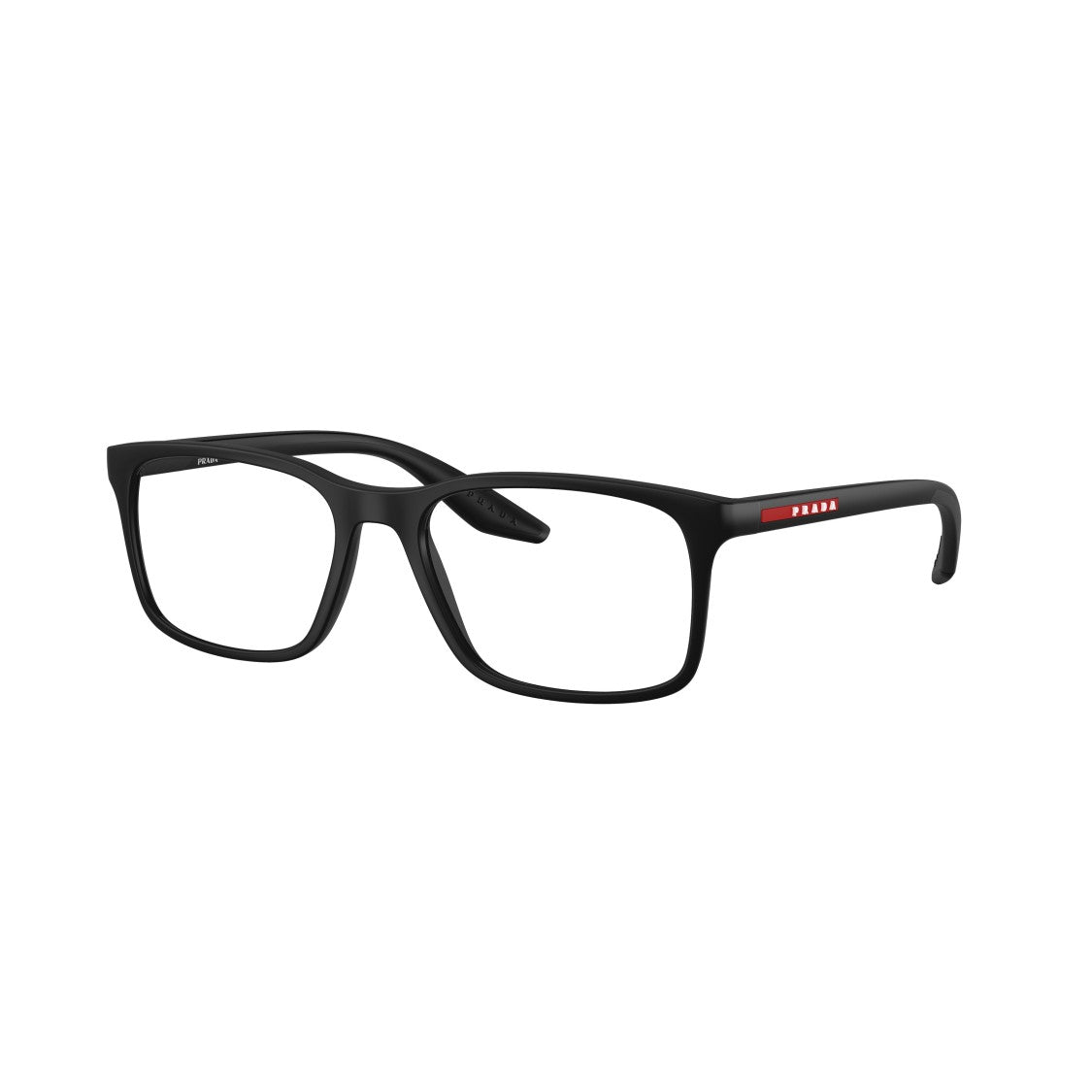 Prada Linea Rossa 0Ps 08Rv Matte Black Rectangular Sunglasses