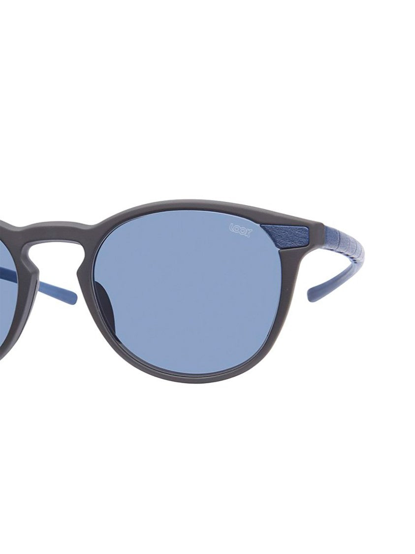 Look 04672.51 Oval Blue Textured Sunglasses
