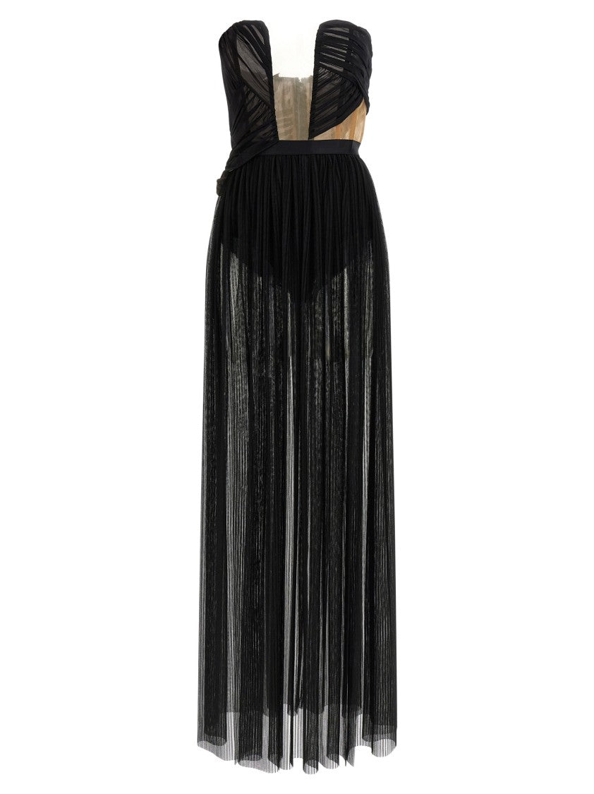 Nensi Dojaka 'Corsetto Draped Gown' Dress