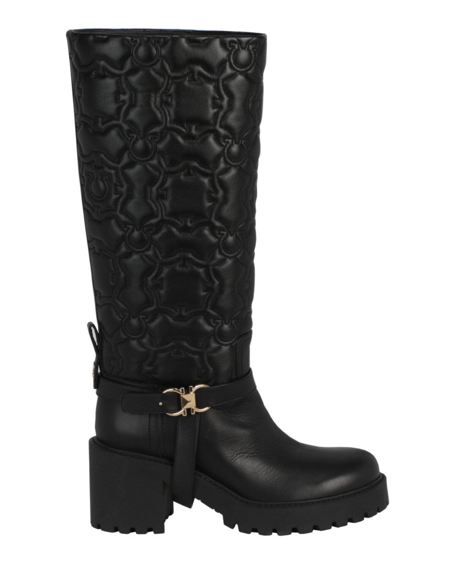 Ferragamo Shiran Knee-High Leather Boot