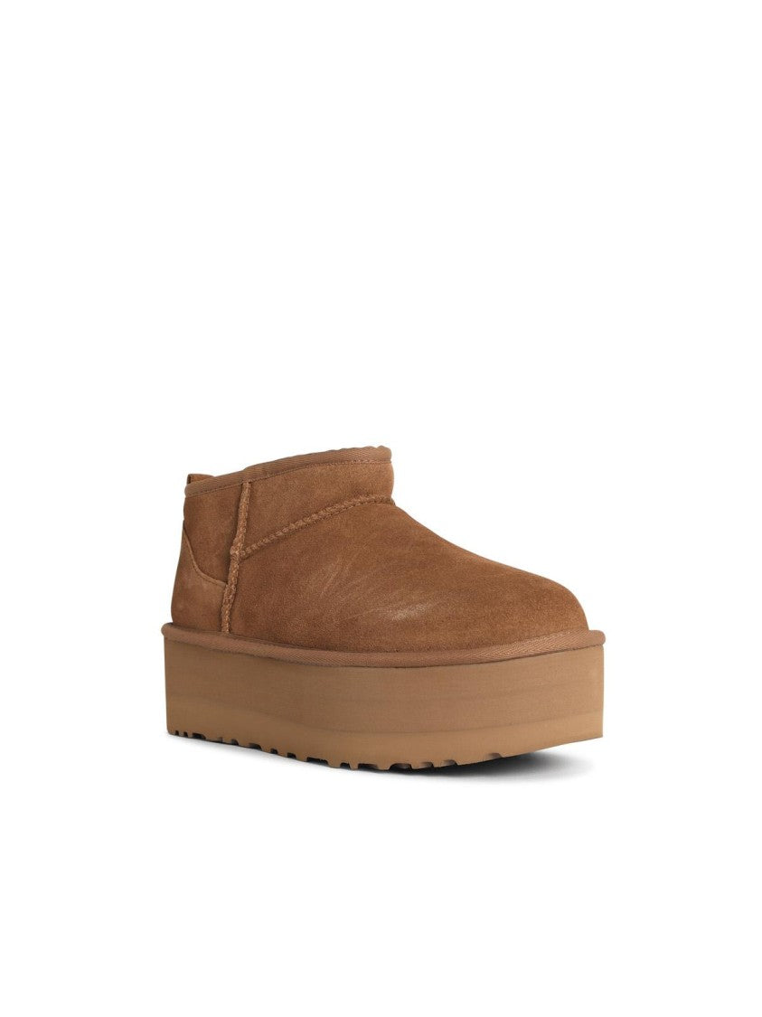 Ugg Classic Ultra Mini Platform' Chestnut Suede Boots
