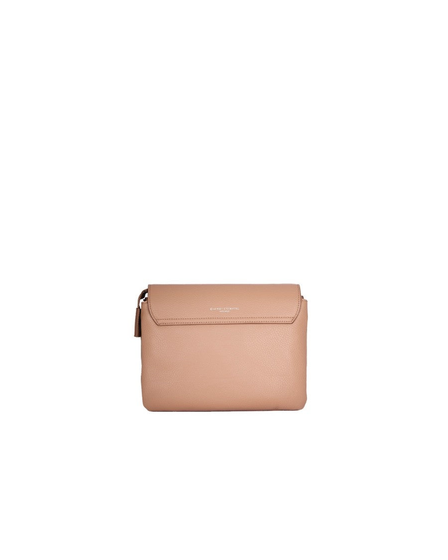 Gianni Chiarini Pebbled Leather Shoulder Bag With Adjustable Strap