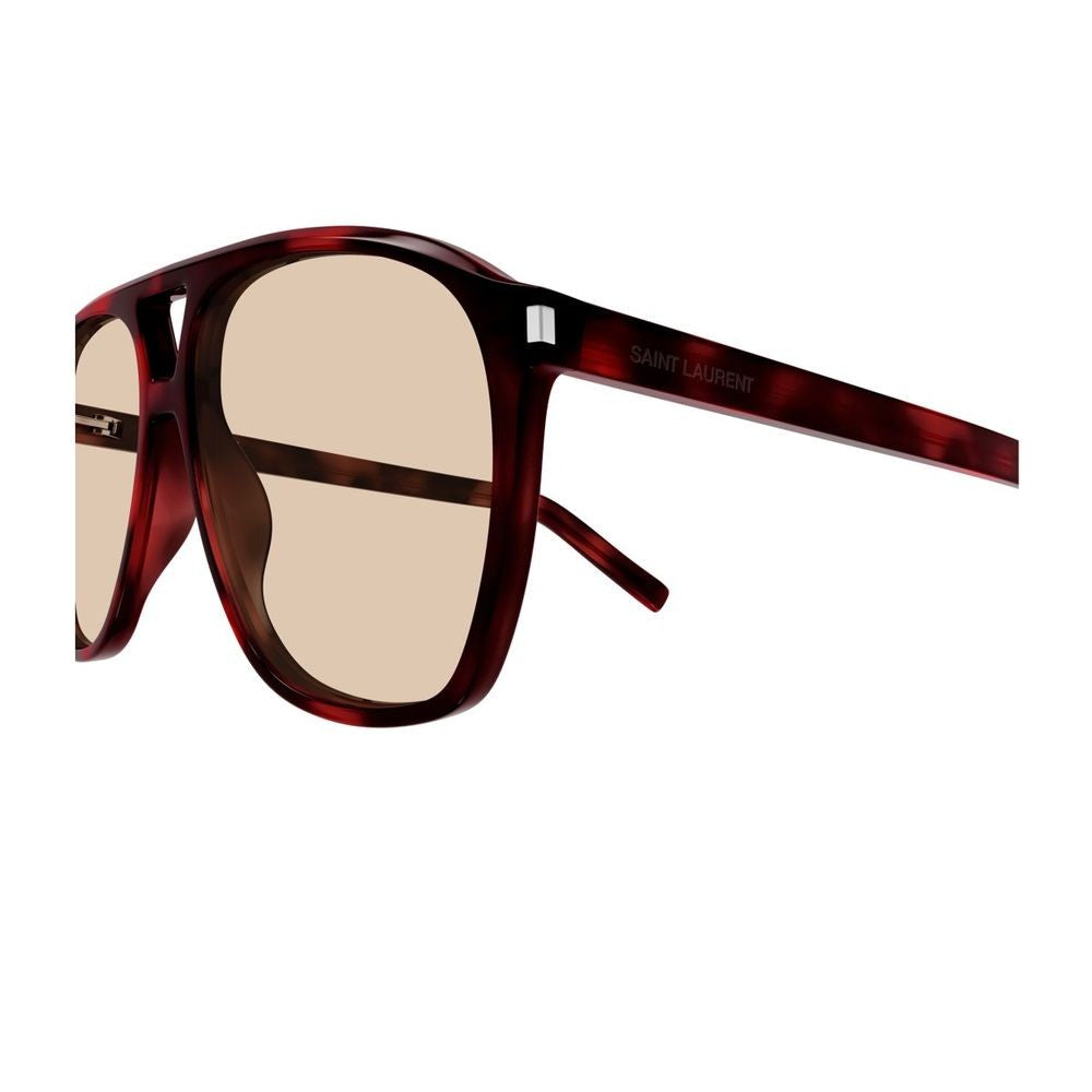 Saint Laurent Sl 596 Dune Linea Corner Angle Oversized Pilot Sunglasses