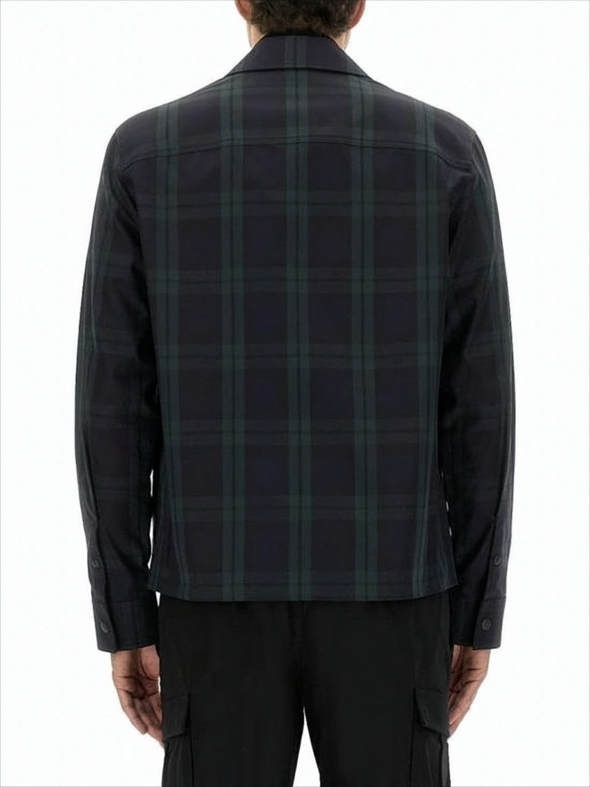 Moncler Cropped Dark Plaid Moncler Jacket
