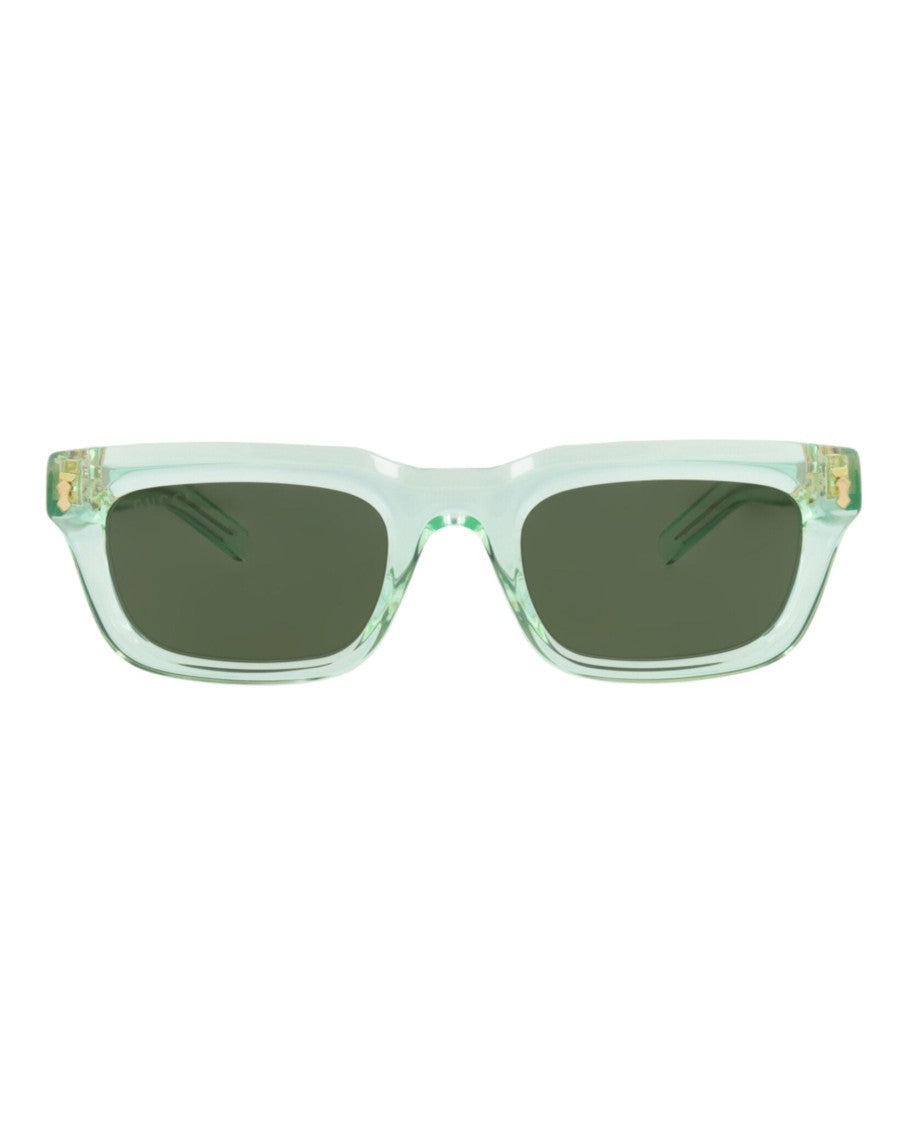 Gucci Square-Frame Recycled Acetate Sunglasses With Gold-Tone Accents