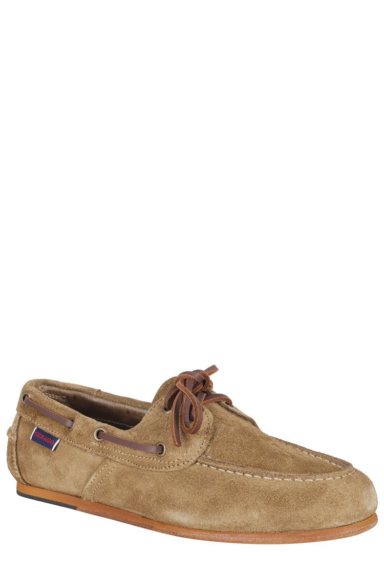 Sebago Brown Owen Laced Leather Loafers