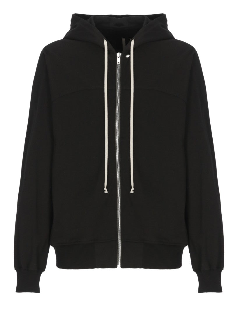 Rick Owens Black Windbreaker Zip Hoodie