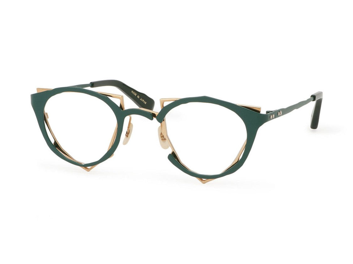 Masahiro Maruyama Dark Green/Gold Mm-0045 Geometric Sunglasses