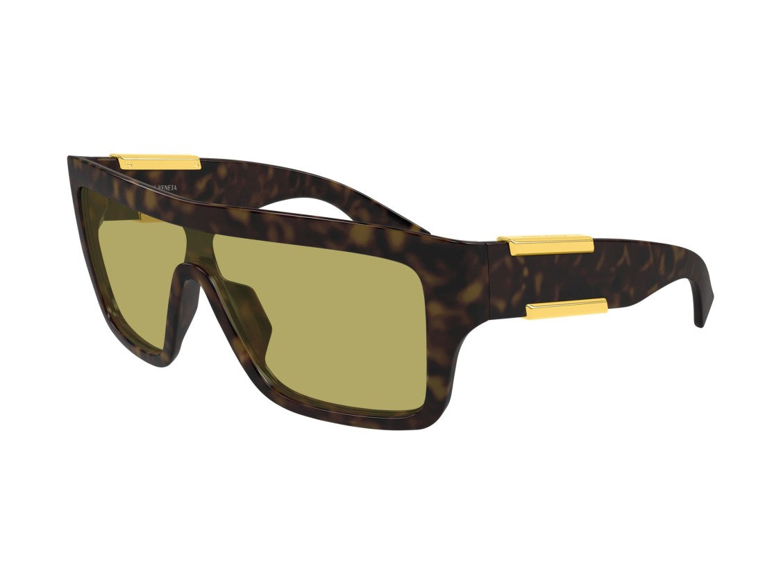Bottega Veneta Gold Bv1451s Tortoiseshell Oversized Square Sunglasses