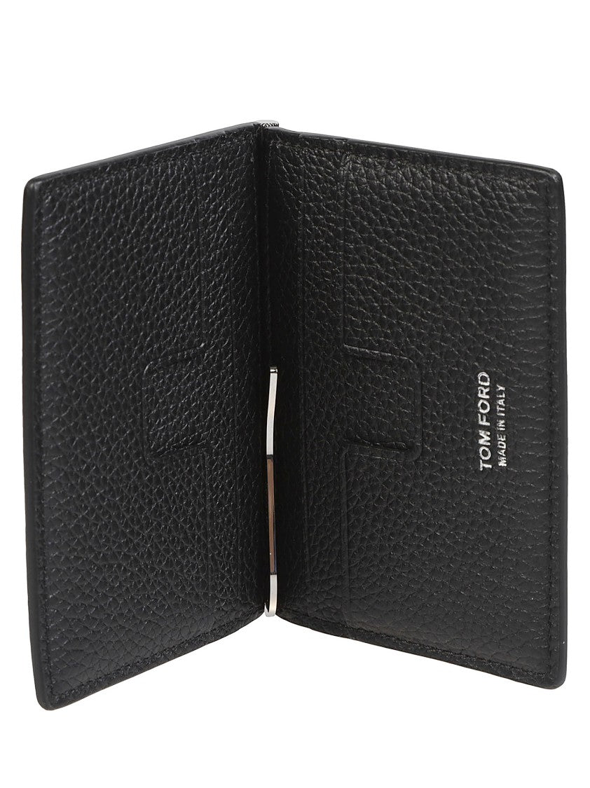 Tom Ford T Line Folding Money Clip Credit Card Holder