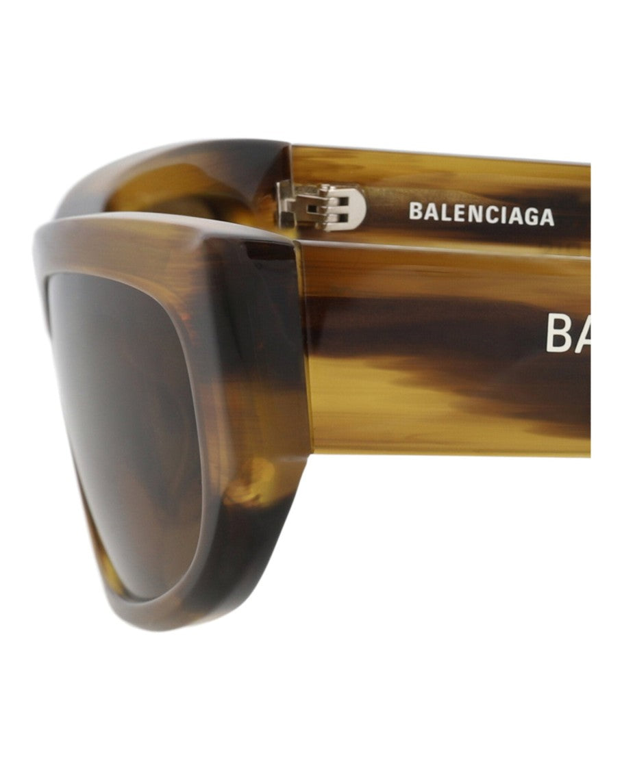 Balenciaga Square-Frame Recycled Acetate Sunglasses