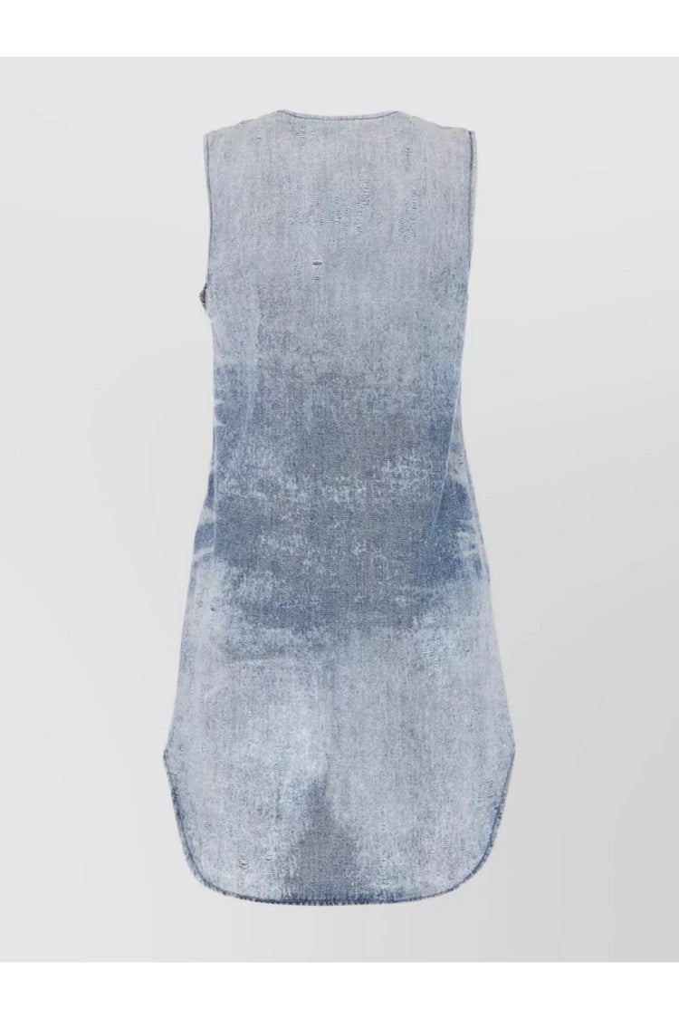 Diesel Blue Crepe Mini Dress