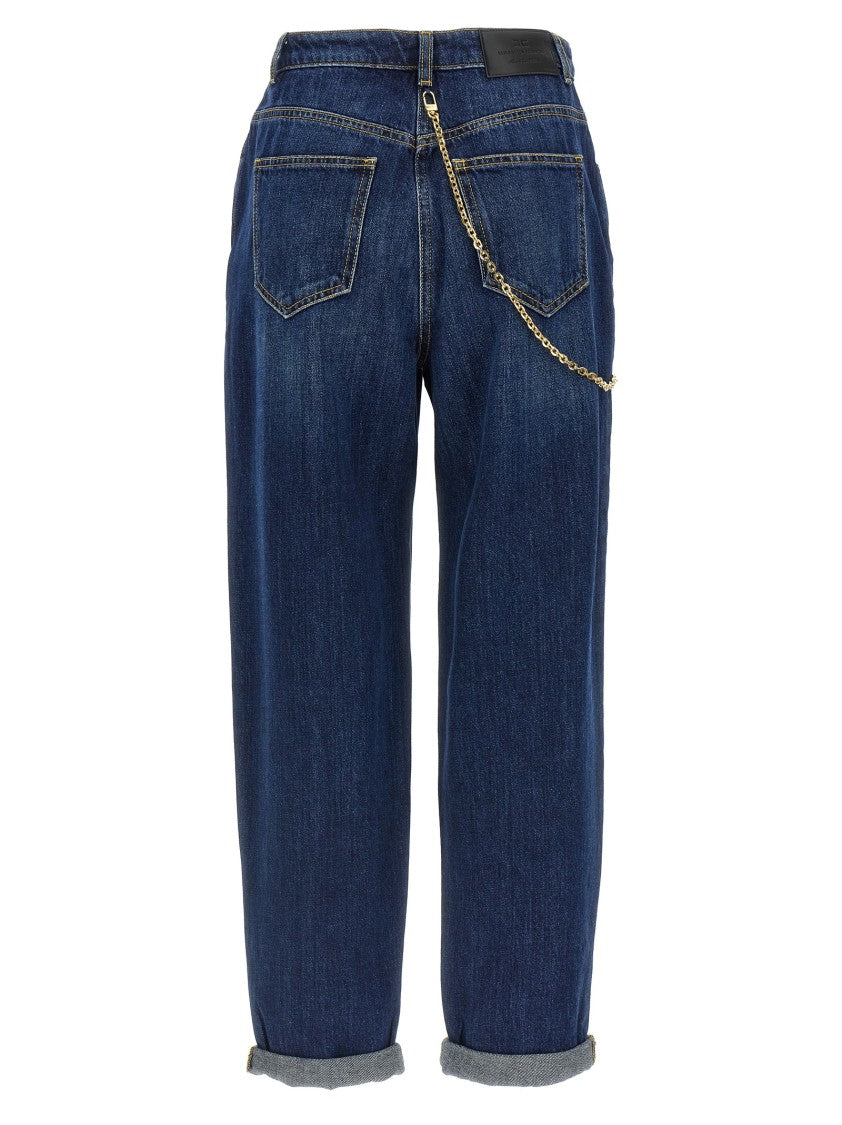 Elisabetta Franchi Jewel Chain Jeans