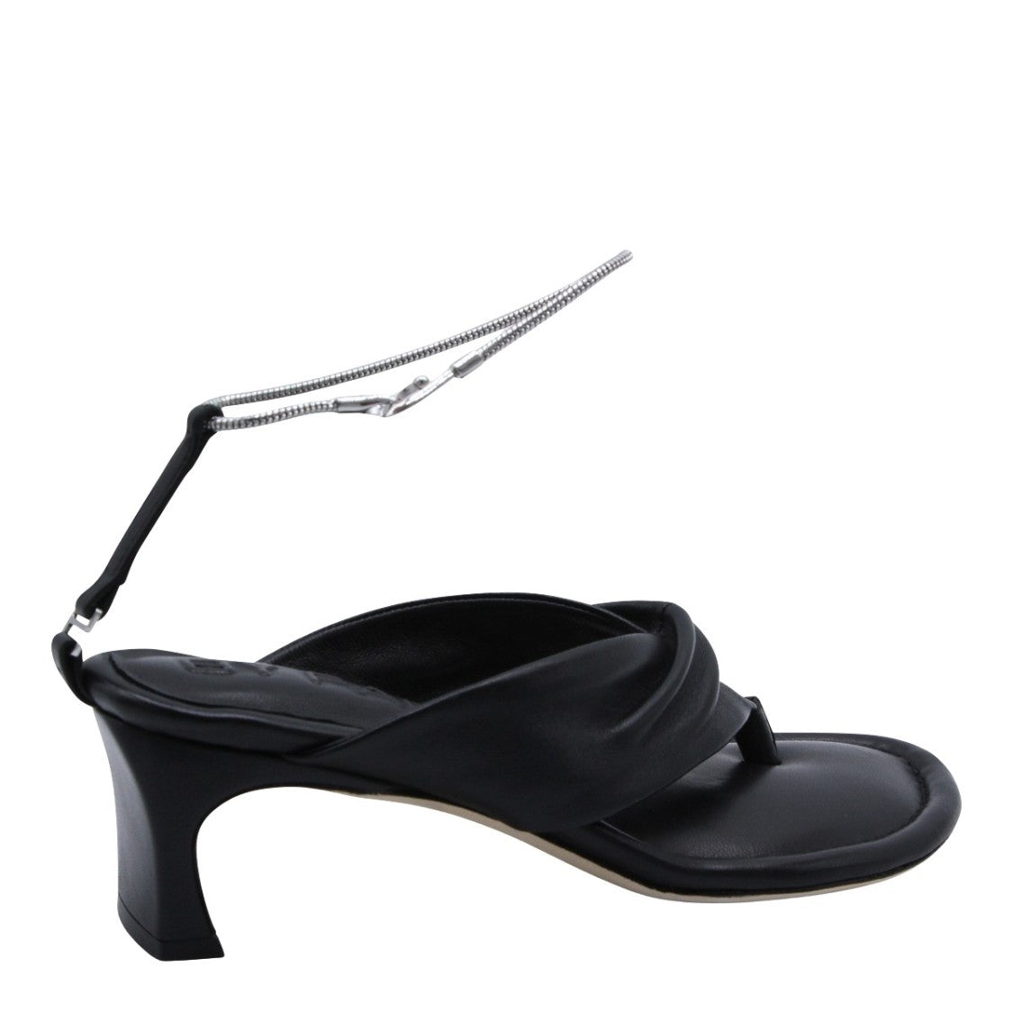 By Far Padded Black Sandals