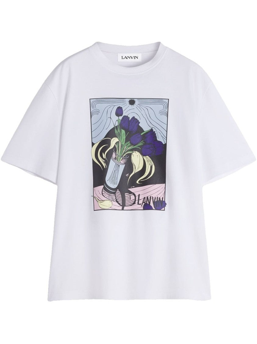 Lanvin Crew Neck Graphic T-Shirt