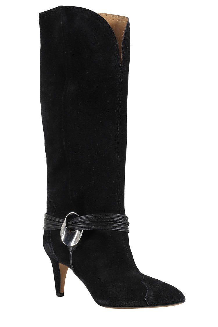Isabel Marant Lestany Gz Mid-Calf Suede Boot