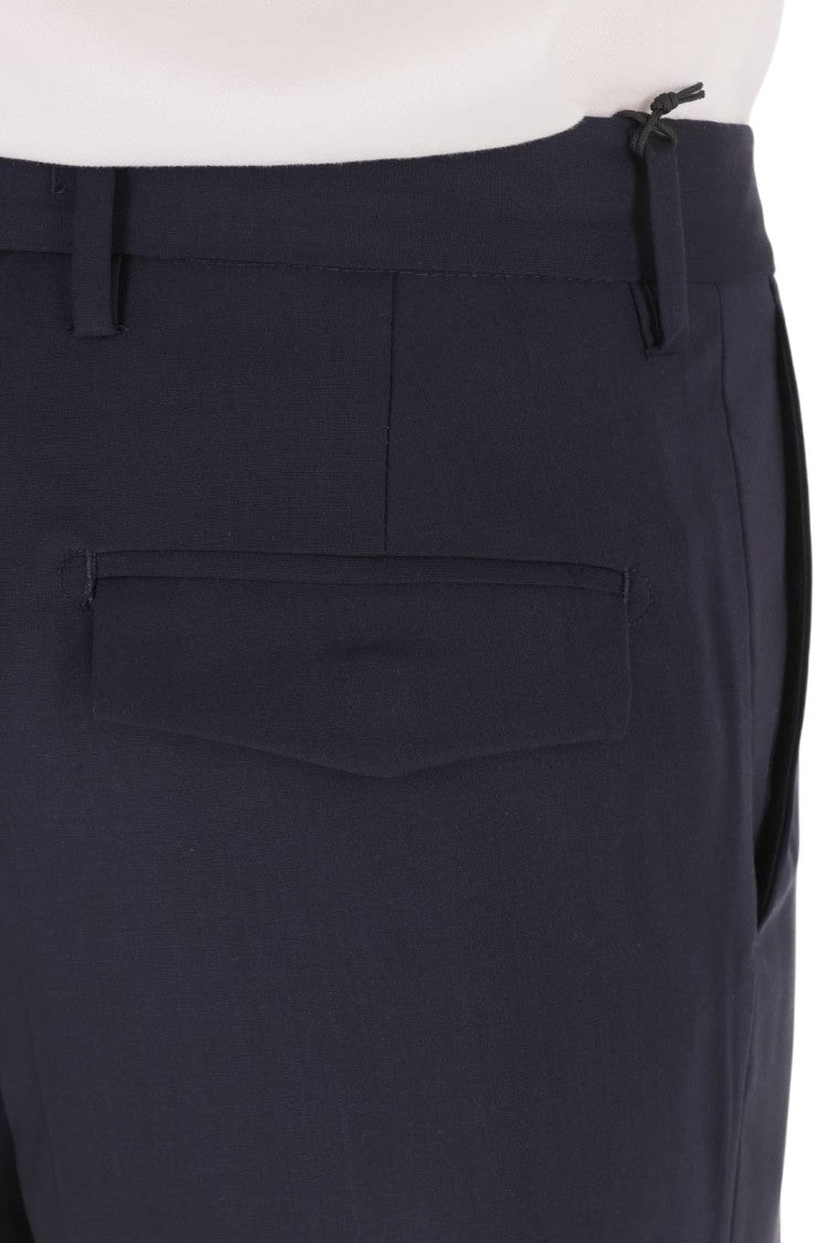 Myths Relaxed-Fit Virgin Wool Pants With Classic Waistband