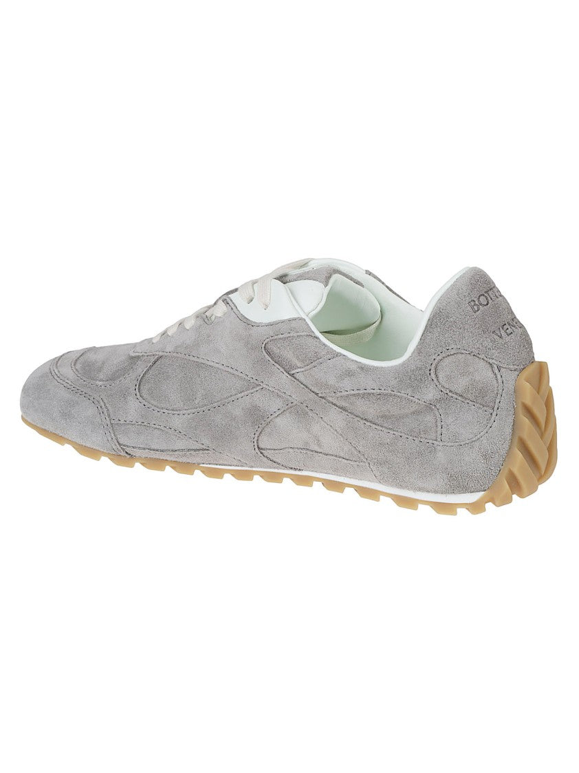 Bottega Veneta Low-Profile Grey Suede Sneakers
