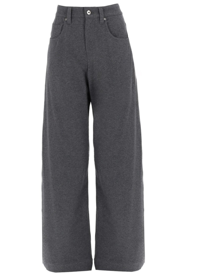 Brunello Cucinelli High-Waist Wide-Leg Trousers With Relaxed Silhouette