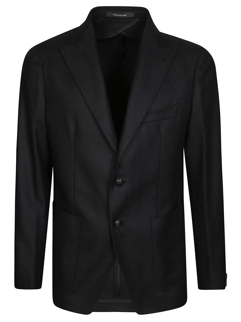 Tagliatore Single-Breasted Diagonal Lance Jacket