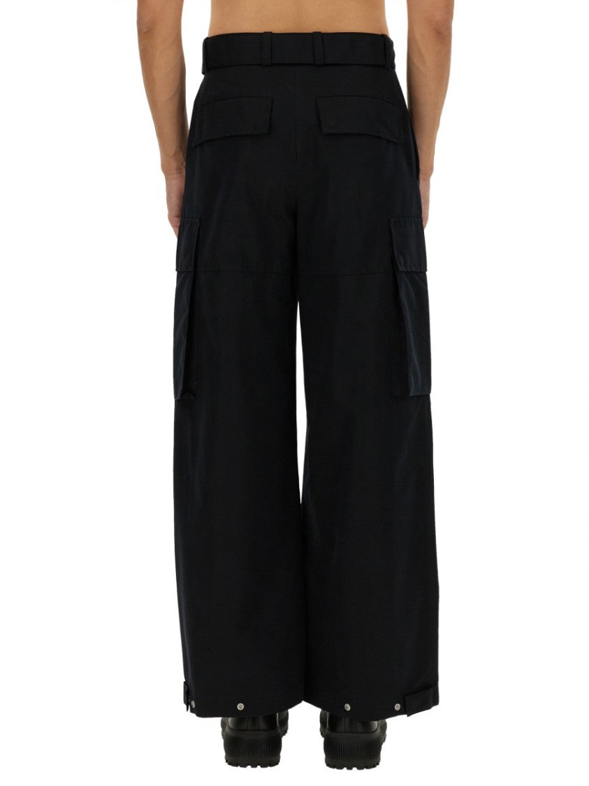 Jil Sander Wide-Leg Cargo Pants With Utility Pockets