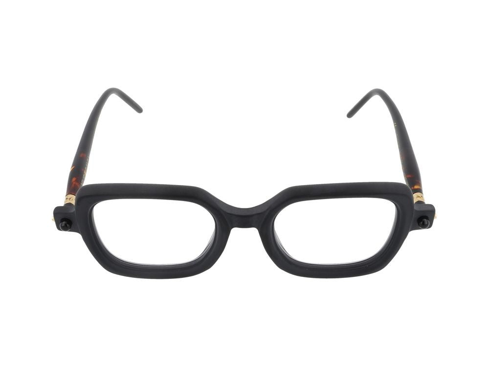 Kuboraum Oversized Tortoiseshell Temple Square Frame Optical Glasses