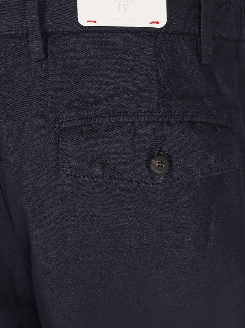 Eleventy Chino Design Trousers With Relaxed Fit And Elasticized Waistband