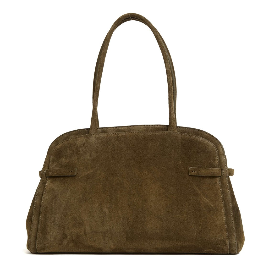 Orciani Olive Green Suede Aura Large Handbag