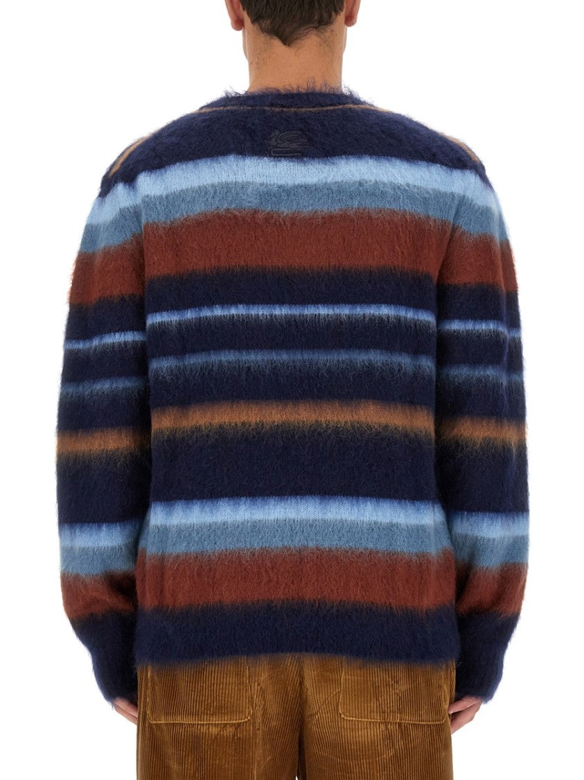 Etro Striped Wool Jersey With Relaxed Fit