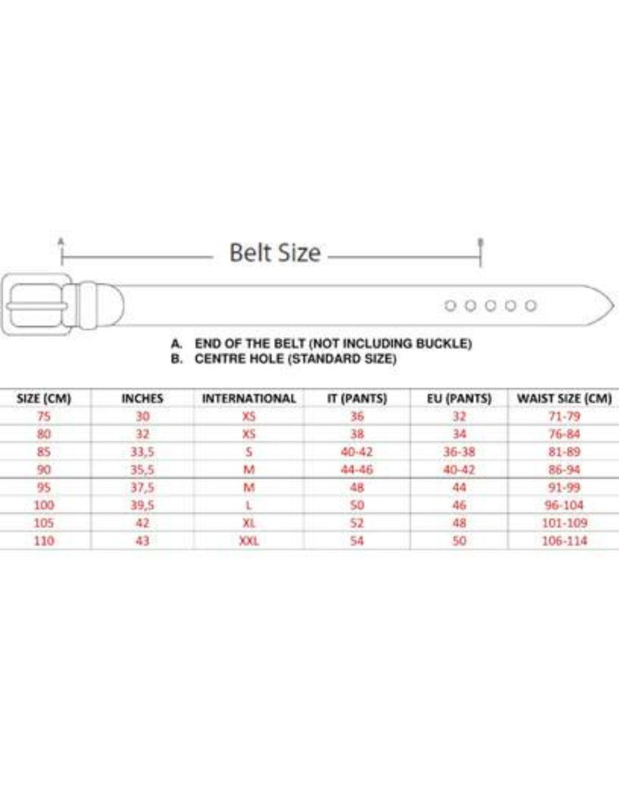 Htc Studs Leather Belt – Black Studded Belt - Dark Buckle