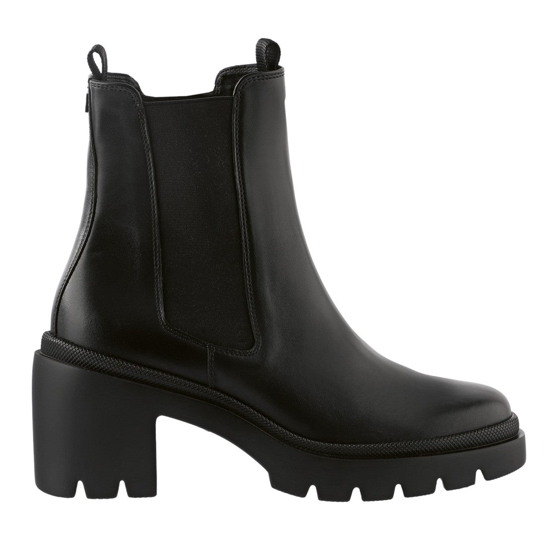Högl Black Thea Leather Block Heel Boots