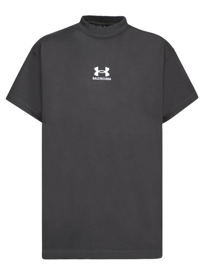Balenciaga Modern Fit Black T-Shirt With Signature Logo