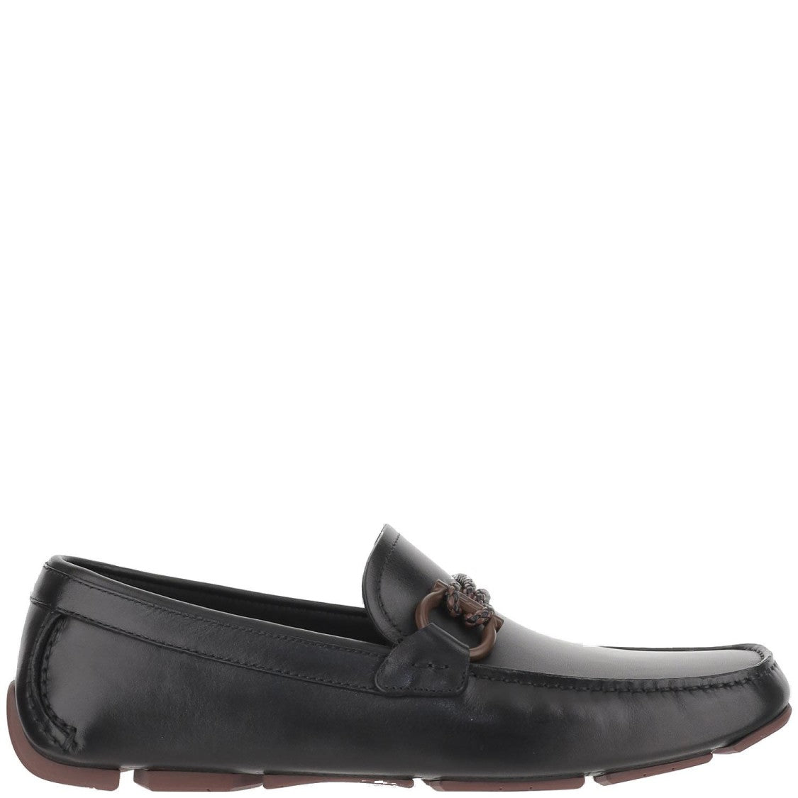 Salvatore Ferragamo Gancini Ornamented Driver Loafers