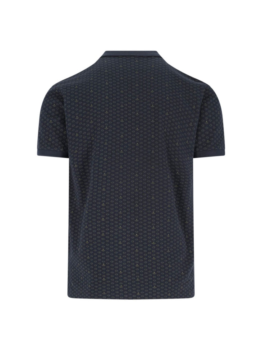 Vivienne Westwood Polka Dot Cotton Polo With Classic Collar