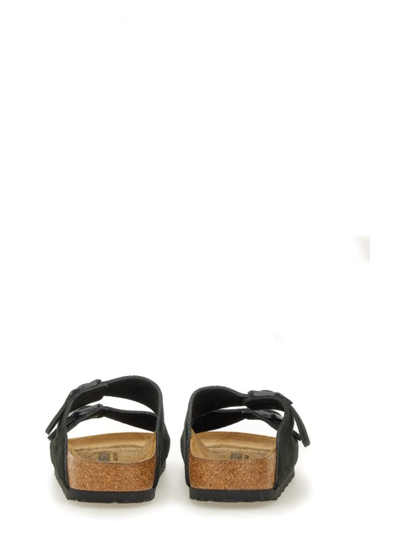 Birkenstock Two-Strap Leather Sandals With Contoured Footbed