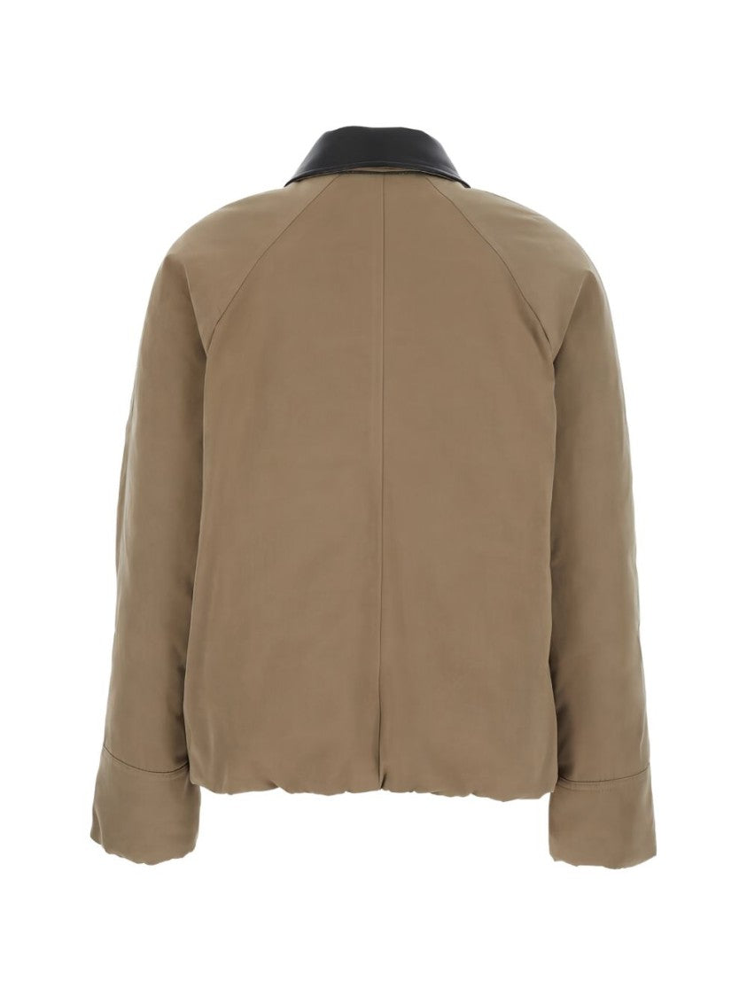 Brunello Cucinelli Casual Leather Collar Jacket