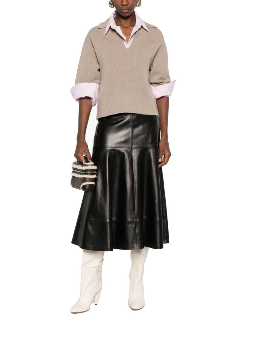 Bottega Veneta Minimalist Cashmere Polo Shirt