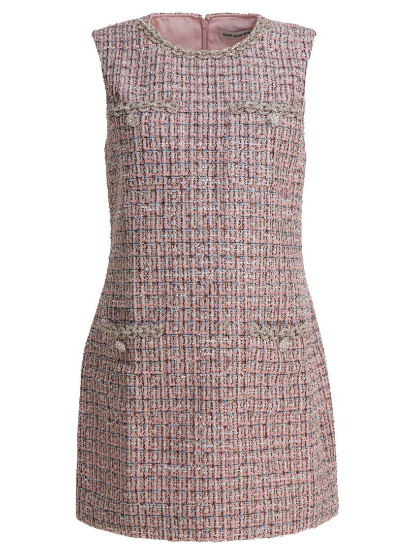 Self-Portrait Short Boucle Dress
