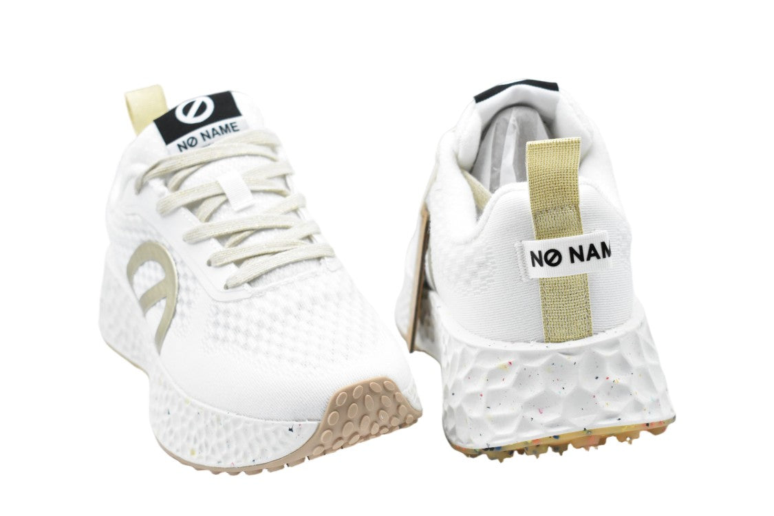 No Name Gold Suede Fabric Textured Sole Sneakers