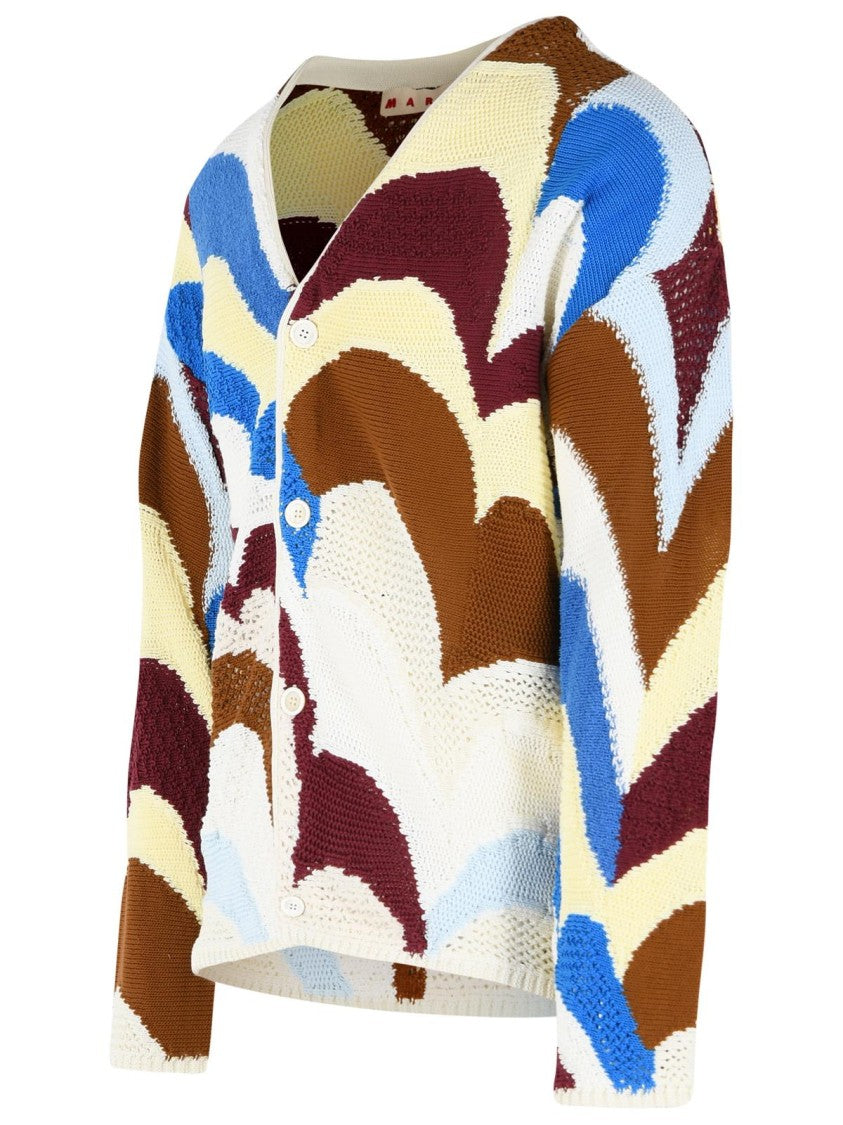 Marni Multicolor Cotton Cardigan