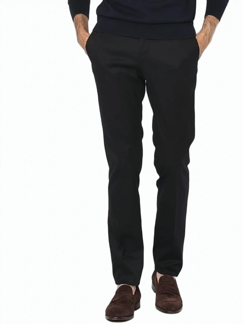 Pt Torino Tailored Slim Fit Suit Pants With Clean Front Design