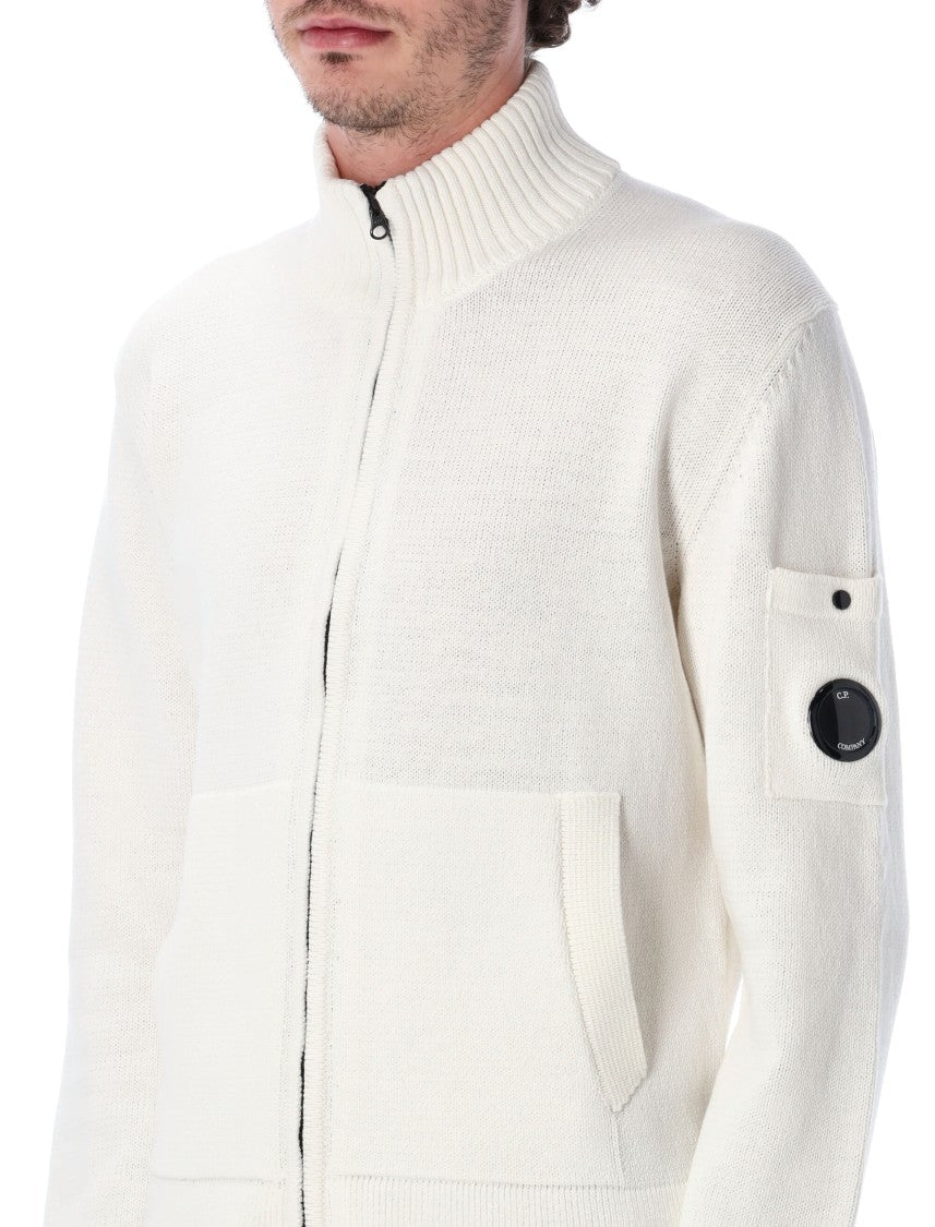 C.P. Company Compact Cotton Ribbed Finishes Cardigan