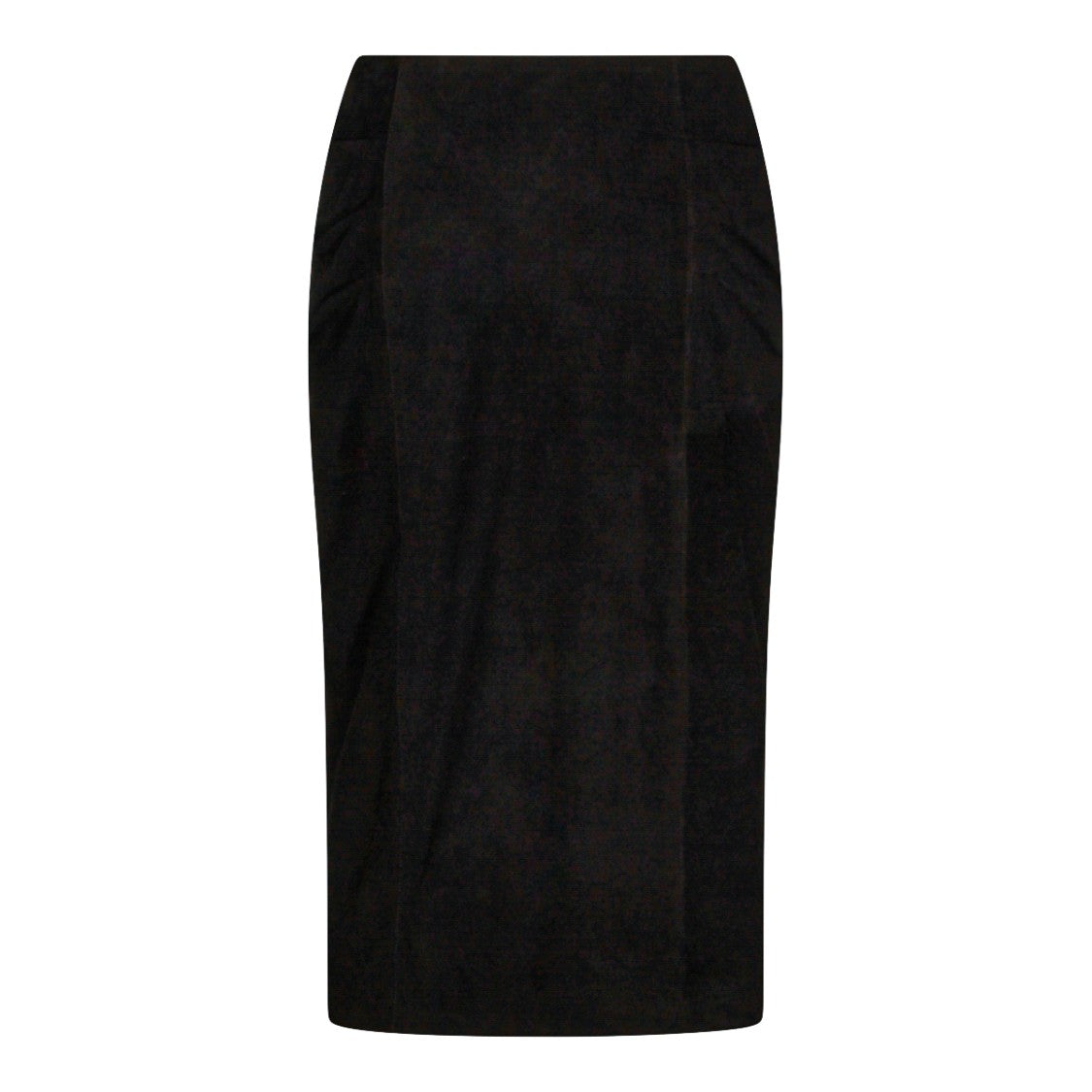 Valentino Black Silk High Waist Midi Skirt