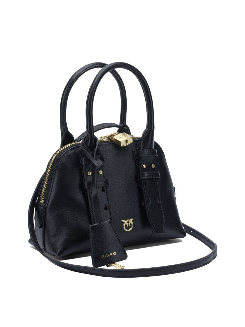 Pinko Black Leather Handbag