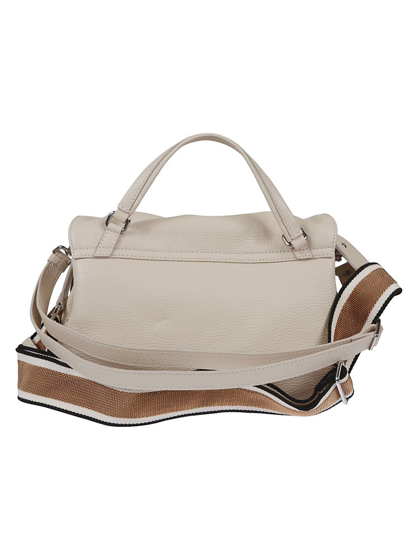 Zanellato Structured Leather Shoulder Bag With Metallic Hardware